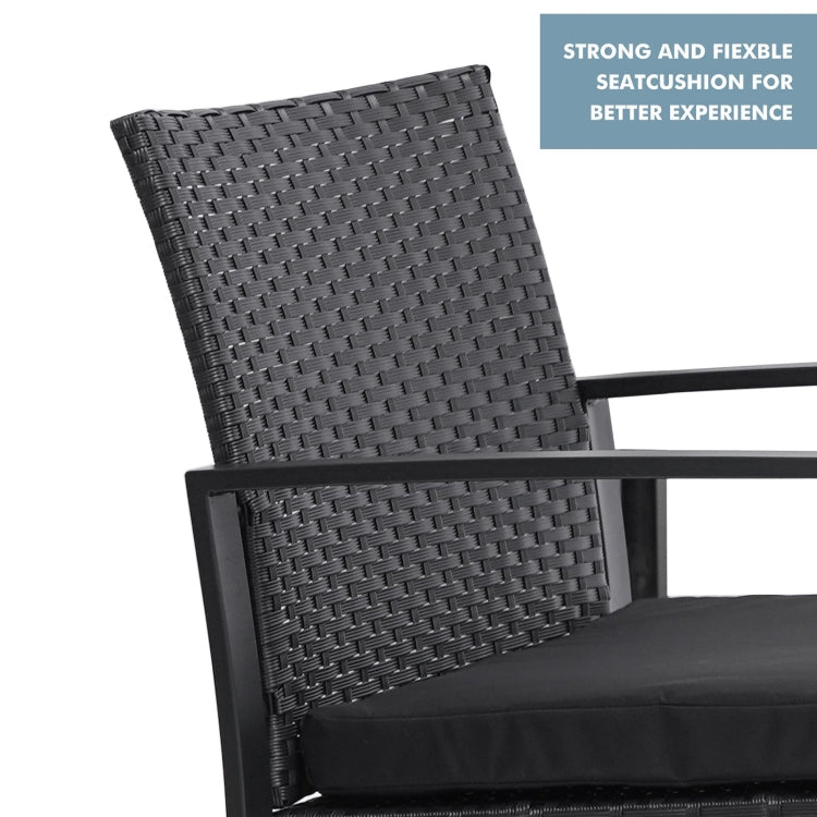 [US Warehouse] 3 Pieces Patio Set Outdoor Wicker Patio Furniture Sets