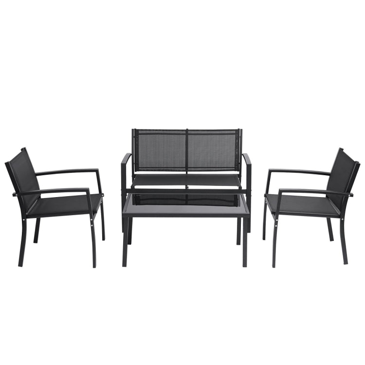 [US Warehouse] 4 Pieces Outdoor Garden Patio Furniture Set