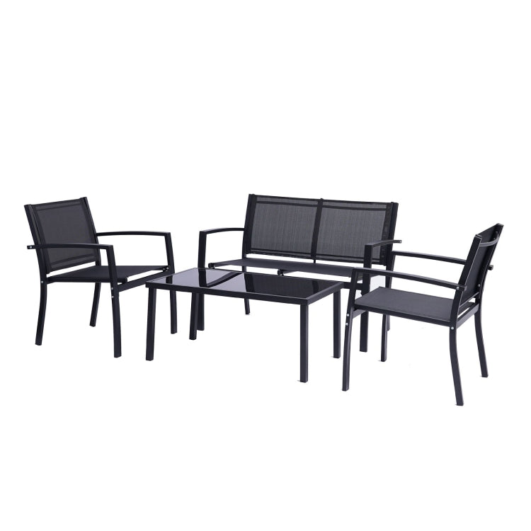 [US Warehouse] 4 Pieces Outdoor Garden Patio Furniture Set