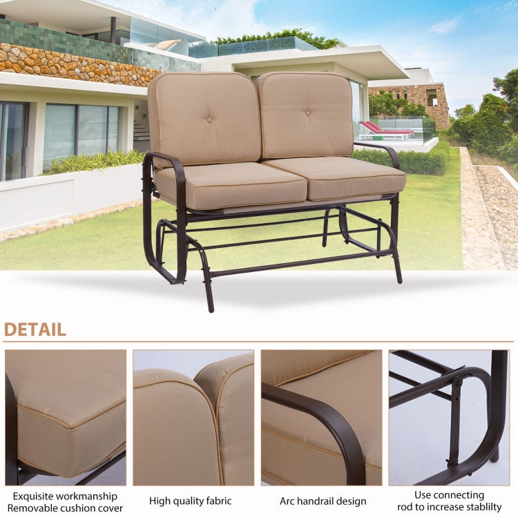 [US Warehouse] Double Sofa with Cushion, Size: 93x118.4x74cm