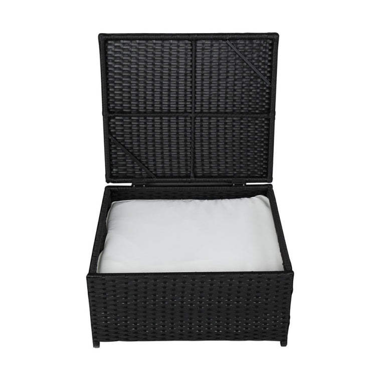[US Warehouse] Five-Piece Weaving Rattan Lover Sofa