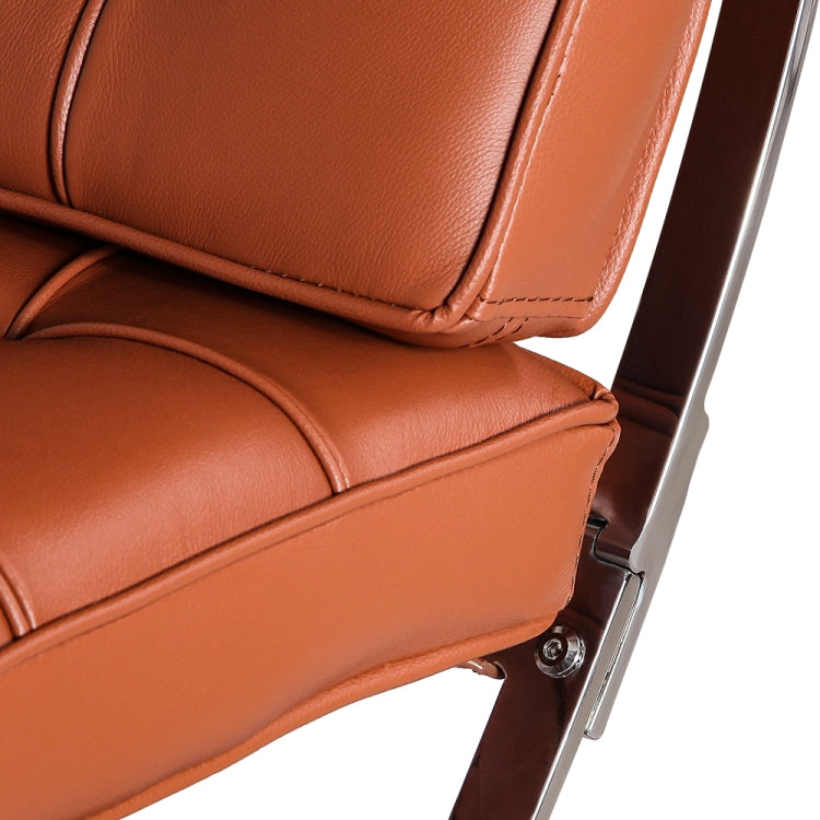 [UK Warehouse] BS801A Living Room Leisure Sofa Chairs Foldable Single Leather Chairs(Black)