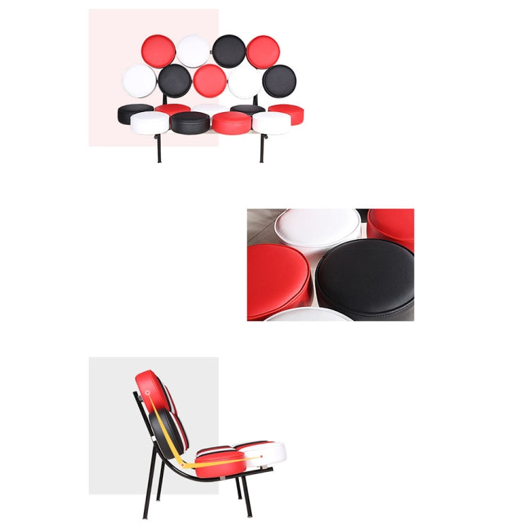 [UK Warehouse] GY011A Disc-shaped Upholstered Sofa Chairs Living Room Lounge Single Chairs Drum Chairs(Black)