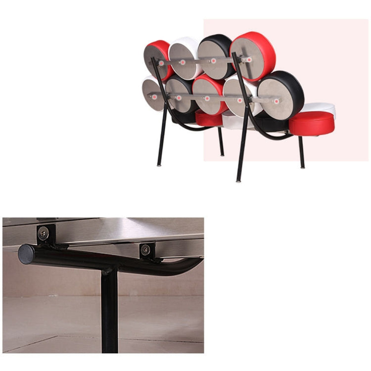 [UK Warehouse] GY011A Disc-shaped Upholstered Sofa Chairs Living Room Lounge Single Chairs Drum Chairs(Black)