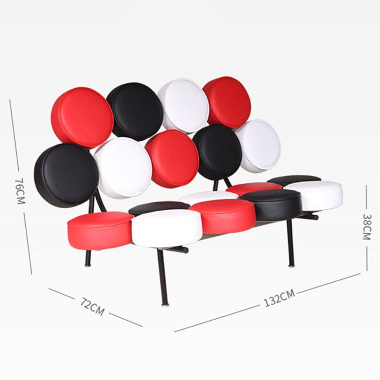 [UK Warehouse] GY011A Disc-shaped Upholstered Sofa Chairs Living Room Lounge Single Chairs Drum Chairs(Black)