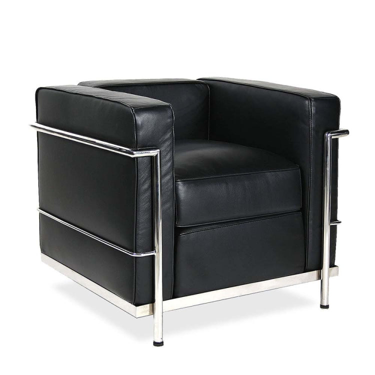 [UK Warehouse] SF201A Stainless Steel Frame PU Leather Sofa Living Room Lounge Sofa Single Sofa
