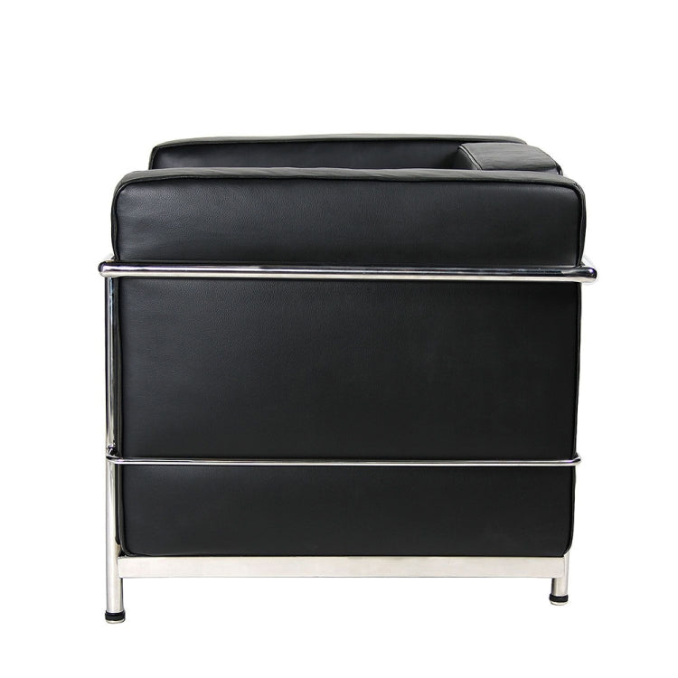 [UK Warehouse] SF201A Stainless Steel Frame PU Leather Sofa Living Room Lounge Sofa Single Sofa