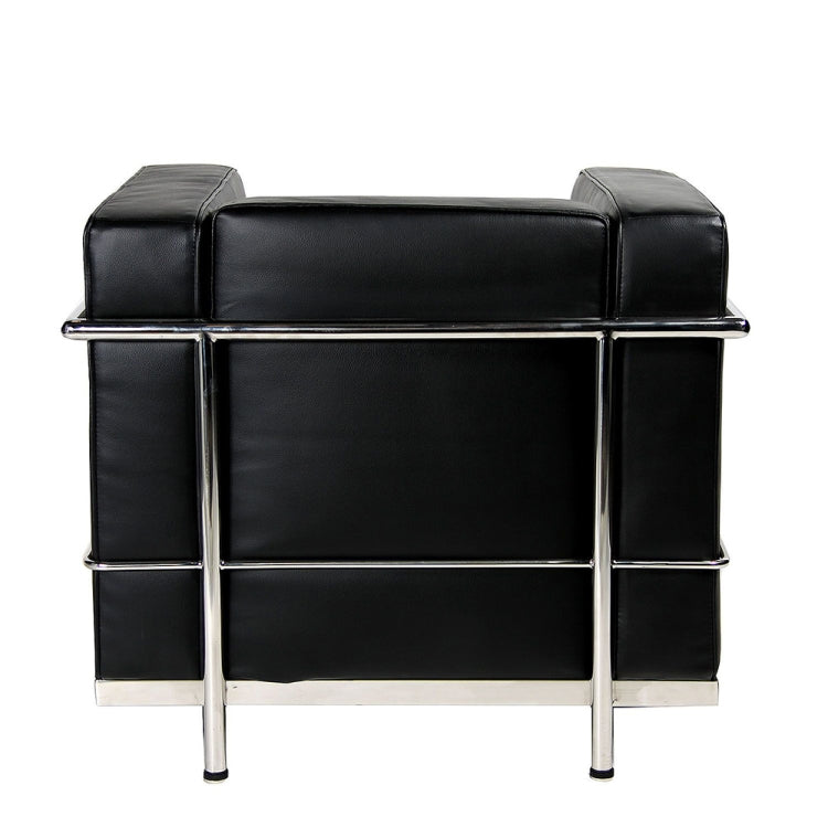 [UK Warehouse] SF201A Stainless Steel Frame PU Leather Sofa Living Room Lounge Sofa Single Sofa