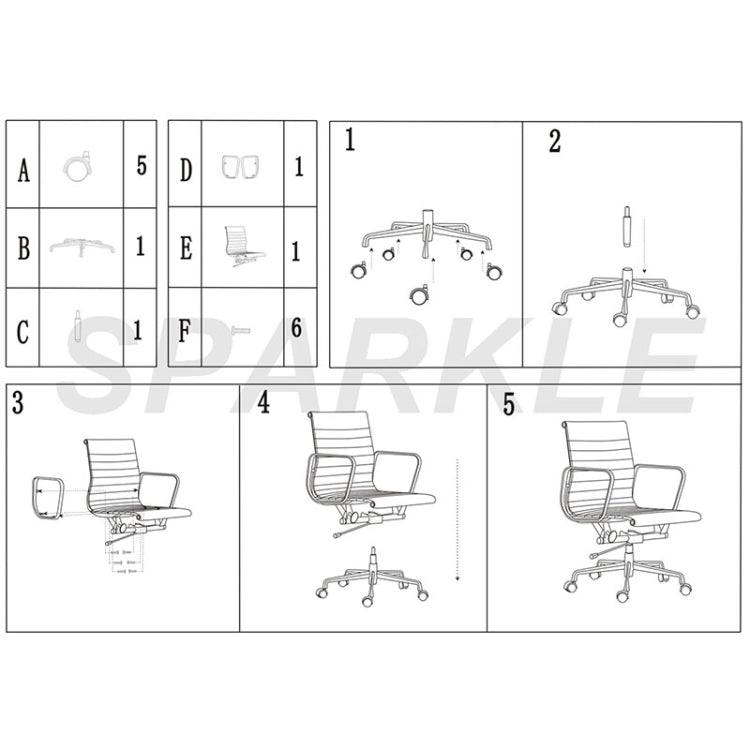 [US Warehouse] HJ202B Hyperboloid Design Rotatable Lifting Adjustable Office Chairs PU Leather Recliner with Armrests, Size: (90-100) x 63 x 59cm(Black)