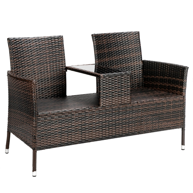 [US Warehouse] Weaving Rattan Gradient Lover Chairs, Size: 131x61x82.5cm