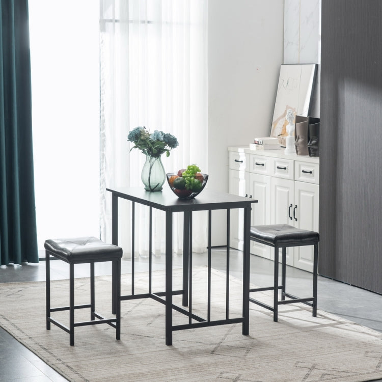 [US Warehouse] 3 in 1 PVC Dining Table Set, Size:  90x60x82cm