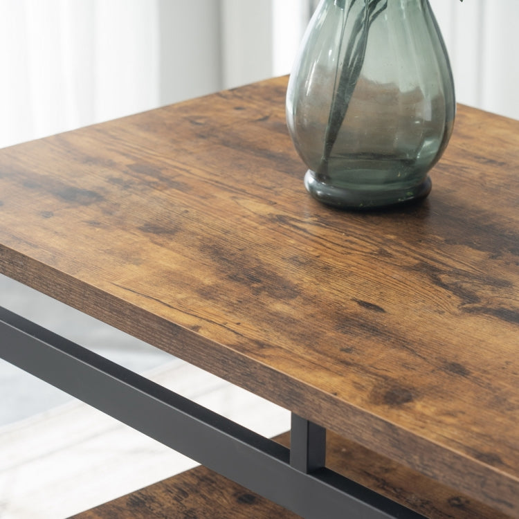 [US Warehouse] 5 in 1 Wooden Dining Table Set, Size: 120x60x89cm