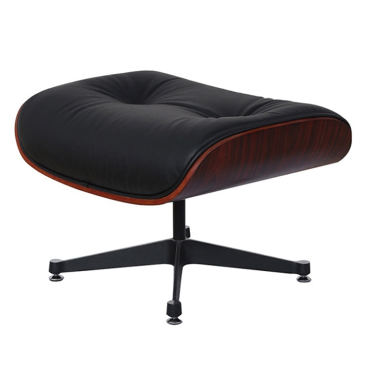 [UK Warehouse] TY-302 Simple Modern Leisure Full-grain Leather Lounge Chairs Dark Rosewood Wood Frame Office Chairs