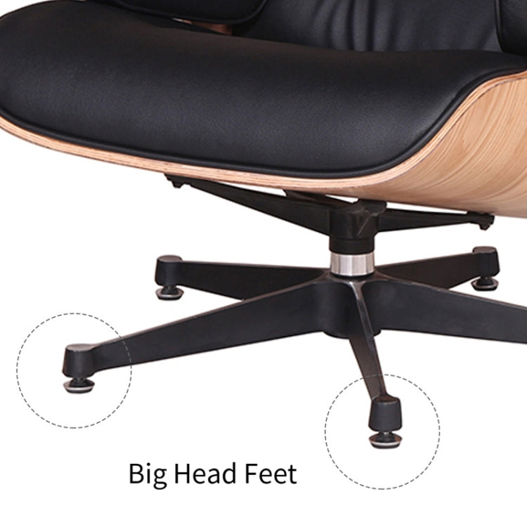 [UK Warehouse] TY-315 Simple Modern Leisure Full-grain Leather Lounge Chairs Fraxinus Mandshurica Wood Frame Office Chairs