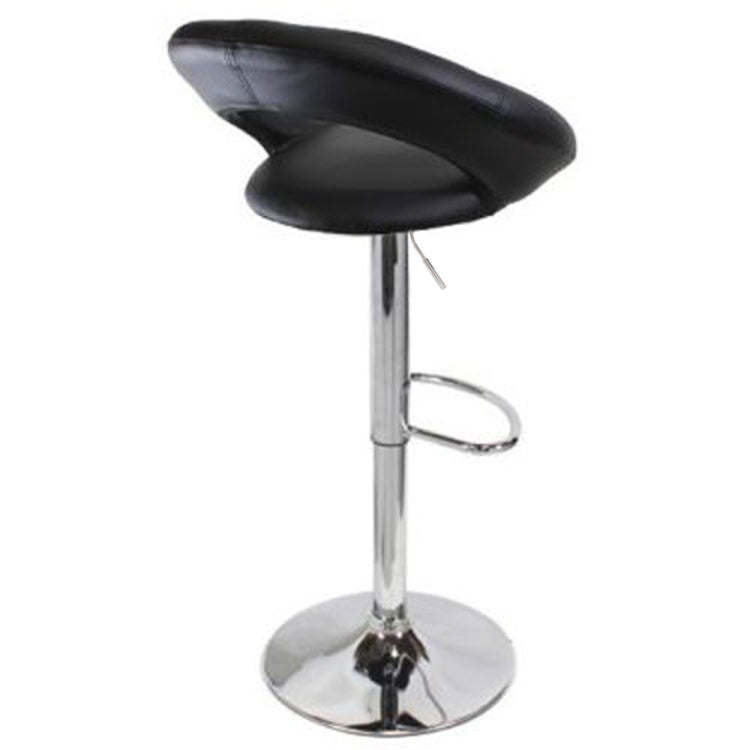 [US Warehouse] 2 PCS Round Cushion Computer Chairs Bar Stools(Black)