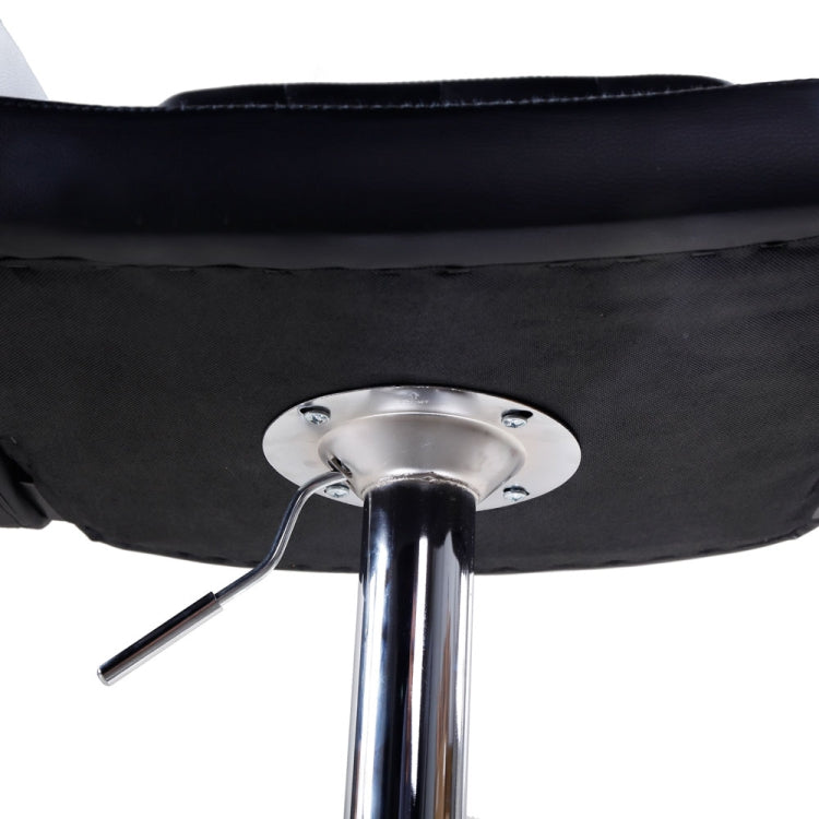[US Warehouse] 2 PCS Adjustable Square Backrest Button Design Bar Stools with Disk Armrest(Black)