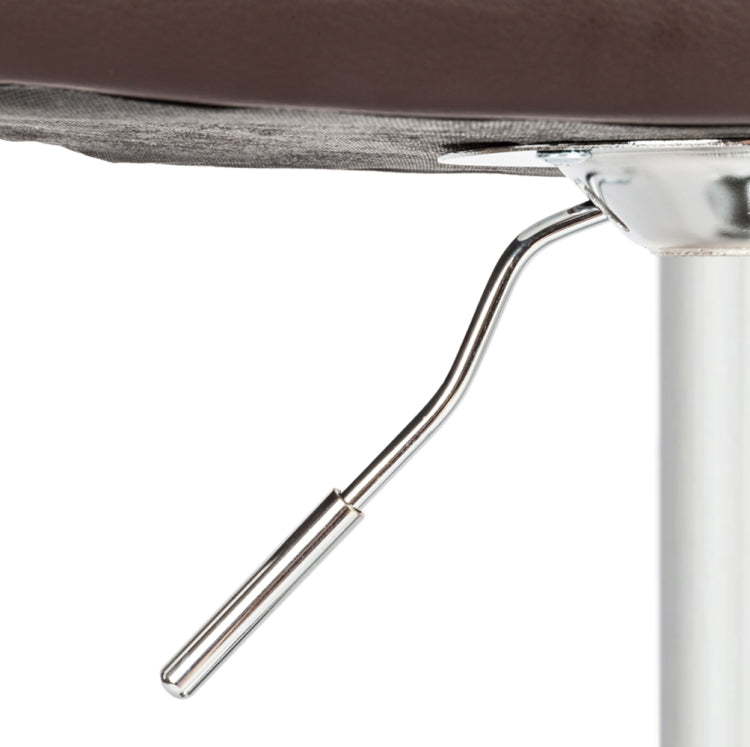 [US Warehouse] 2 PCS Adjustable Square Backrest Button Design Bar Stools with Disk Armrest(Coffee)