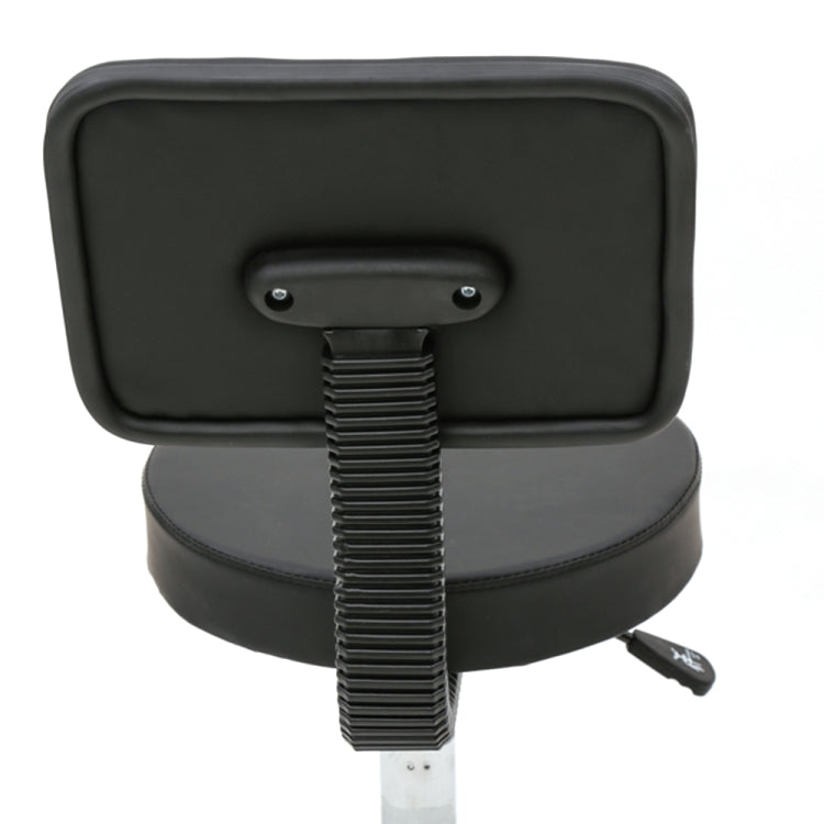 [UK Warehouse] Round Shape Adjustable Salon Stool with Back(Black)