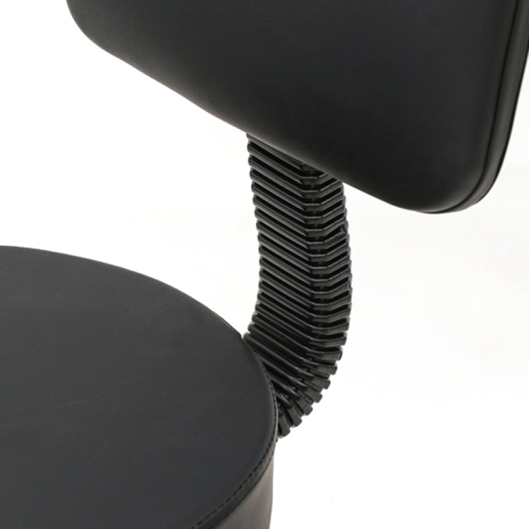 [UK Warehouse] Round Shape Adjustable Salon Stool with Back(Black)