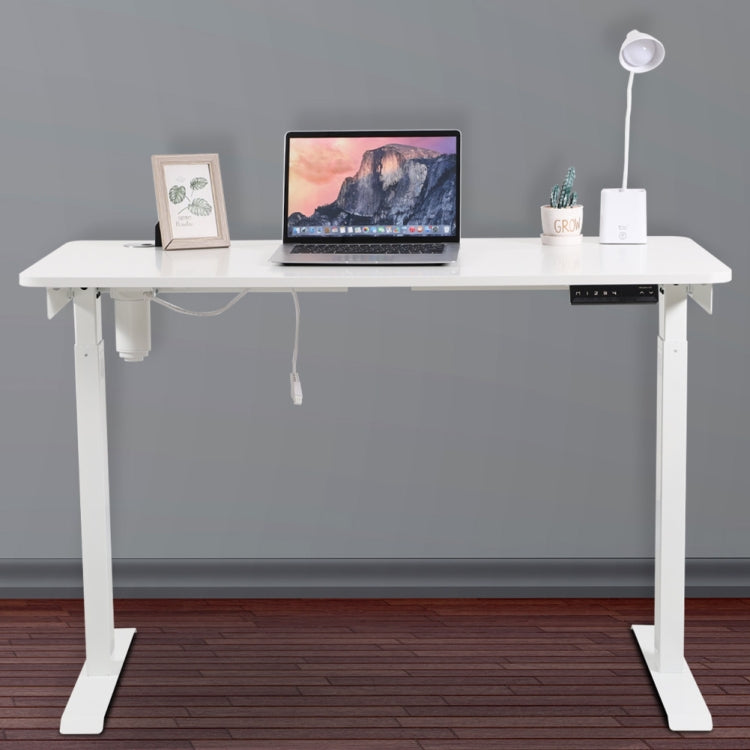 [US Warehouse] Electric Height Adjustable Office Desk Computer Desk, Size: 47.2 x 23.6 inch(White)