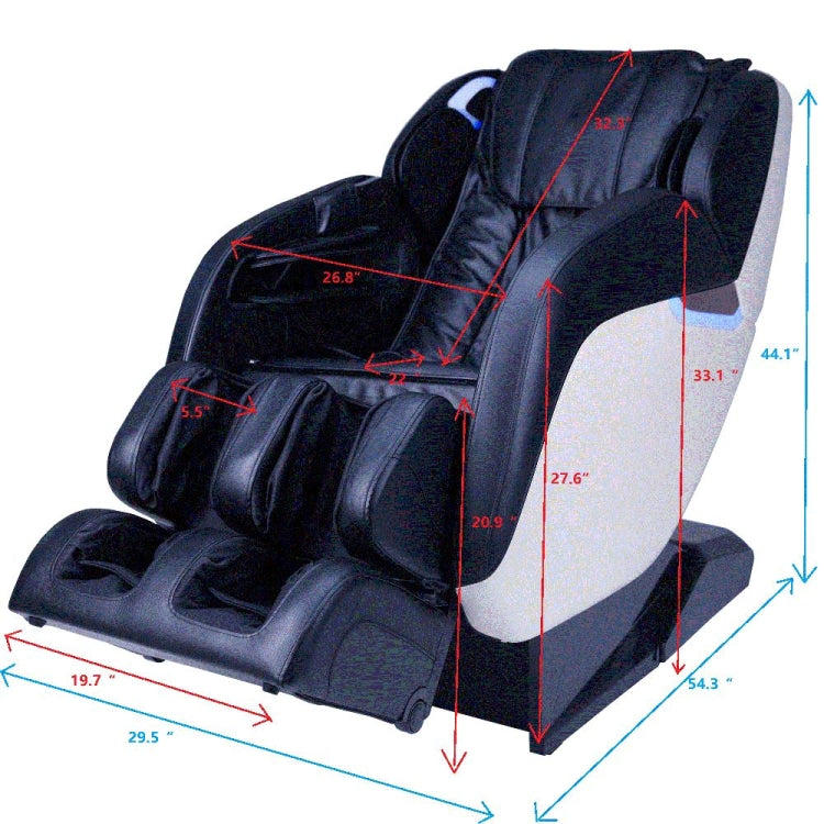 [US Warehouse] 180-220W Sliding Zero-gravity Massage Chair with Six Automatic Massage Modes, Size: 54.3 x 44.1 x 29.5 inch