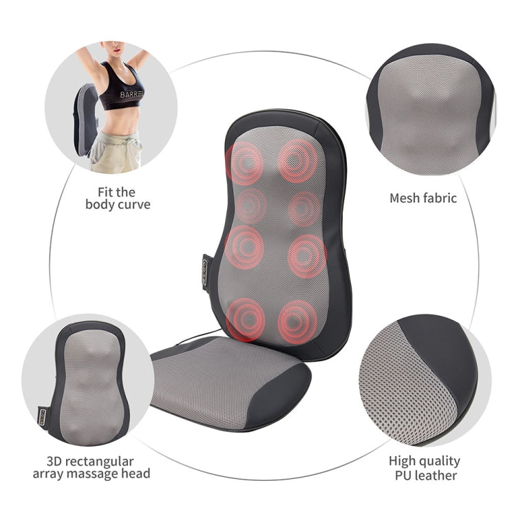 [US Warehouse] PU Leather + Mesh Fabric Breathable Thai Massage Car Cushion, Size: 60 x 40 x 33cm