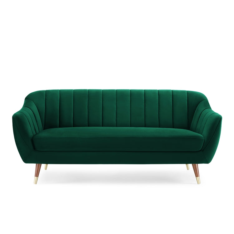 [US Warehouse] Velvet Sofa with Wide Flared Armrests, Size: 72.44 x 33.07 x 31.88 inch