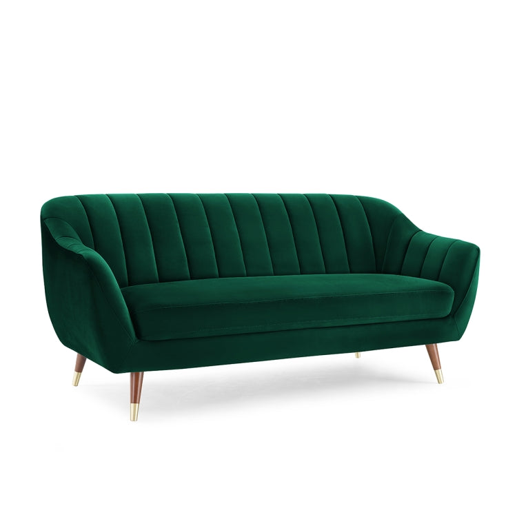 [US Warehouse] Velvet Sofa with Wide Flared Armrests, Size: 72.44 x 33.07 x 31.88 inch