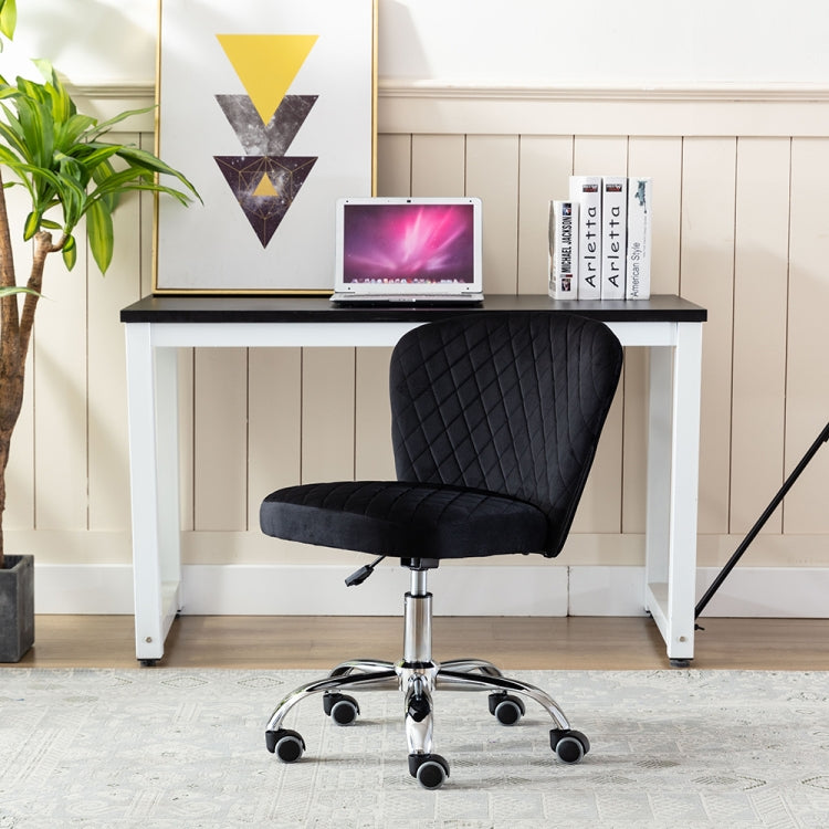 [US Warehouse] Home Velvet Office Chair Swivel Lift Computer Chair Reclining Chair with Wheels, Size: 31.1 x 21.26 x 21.26 inch