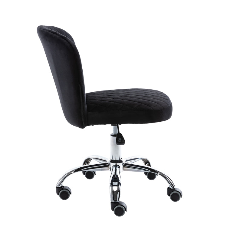 [US Warehouse] Home Velvet Office Chair Swivel Lift Computer Chair Reclining Chair with Wheels, Size: 31.1 x 21.26 x 21.26 inch