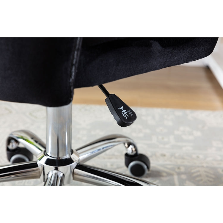 [US Warehouse] Home Velvet Office Chair Swivel Lift Computer Chair Reclining Chair with Wheels, Size: 31.1 x 21.26 x 21.26 inch