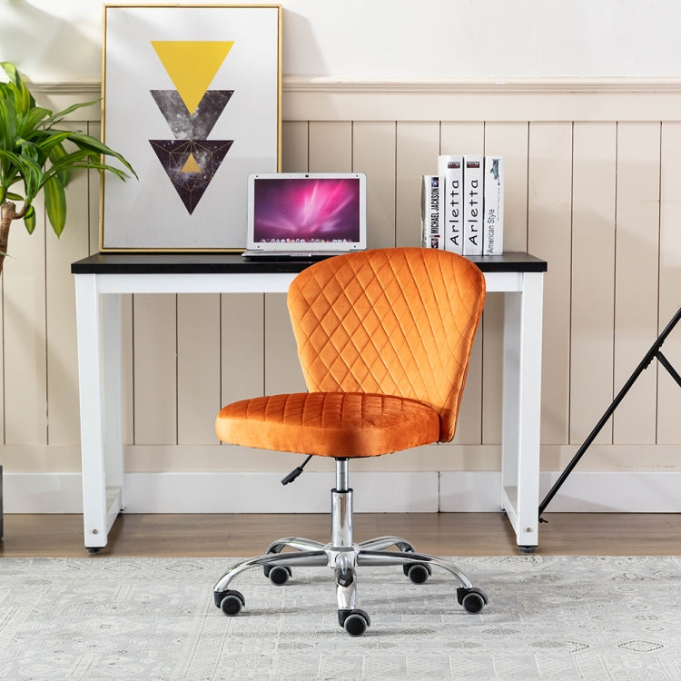 [US Warehouse] Home Velvet Office Chair Swivel Lift Computer Chair Reclining Chair with Wheels, Size: 31.1 x 21.26 x 21.26 inch