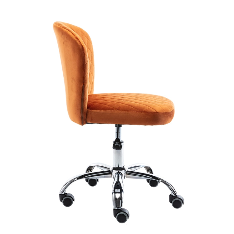 [US Warehouse] Home Velvet Office Chair Swivel Lift Computer Chair Reclining Chair with Wheels, Size: 31.1 x 21.26 x 21.26 inch