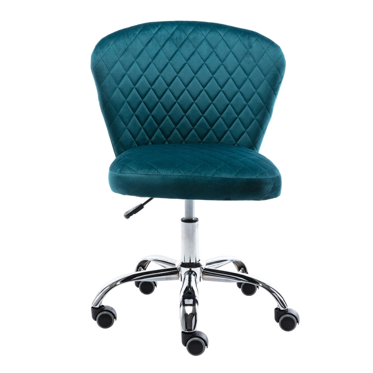 [US Warehouse] Home Velvet Office Chair Swivel Lift Computer Chair Reclining Chair with Wheels, Size: 31.1 x 21.26 x 21.26 inch