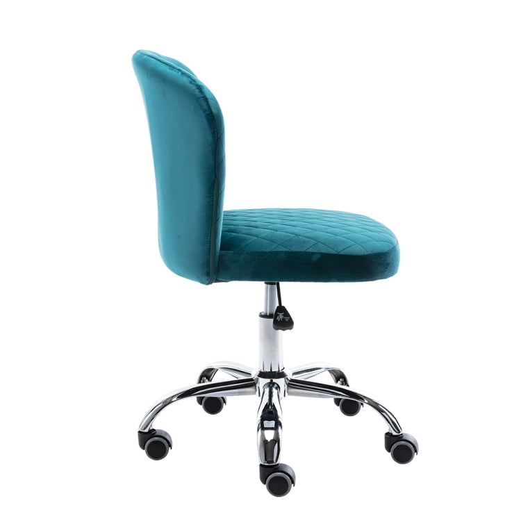[US Warehouse] Home Velvet Office Chair Swivel Lift Computer Chair Reclining Chair with Wheels, Size: 31.1 x 21.26 x 21.26 inch