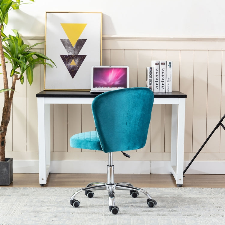 [US Warehouse] Home Velvet Office Chair Swivel Lift Computer Chair Reclining Chair with Wheels, Size: 31.1 x 21.26 x 21.26 inch