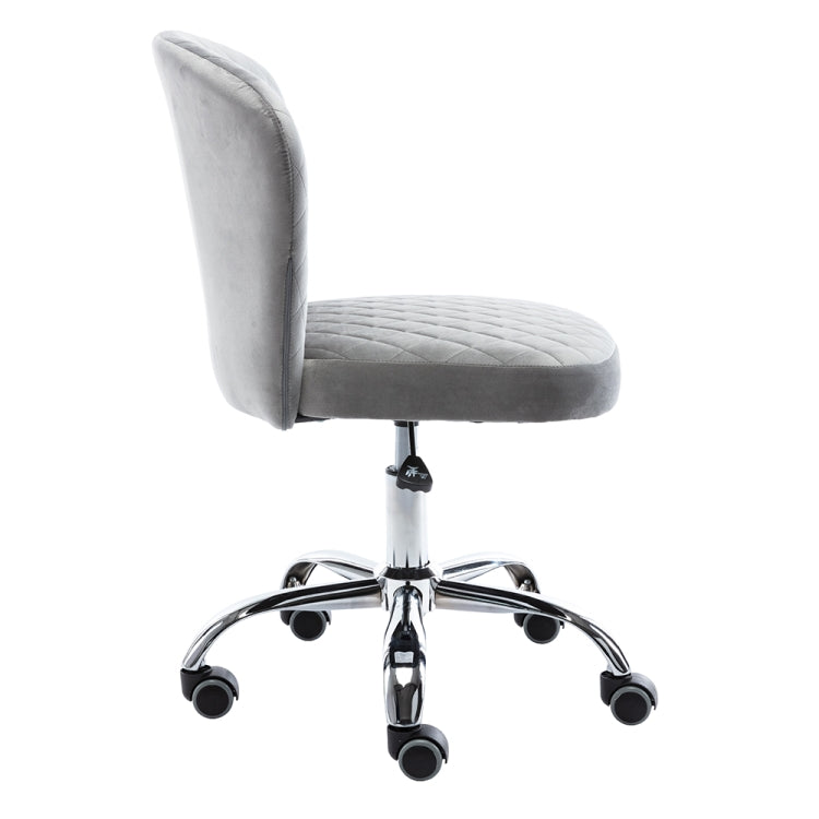 [US Warehouse] Home Velvet Office Chair Swivel Lift Computer Chair Reclining Chair with Wheels, Size: 31.1 x 21.26 x 21.26 inch