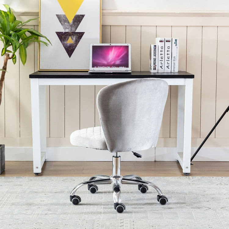 [US Warehouse] Home Velvet Office Chair Swivel Lift Computer Chair Reclining Chair with Wheels, Size: 31.1 x 21.26 x 21.26 inch