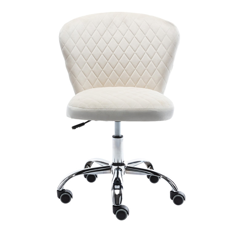 [US Warehouse] Home Velvet Office Chair Swivel Lift Computer Chair Reclining Chair with Wheels, Size: 31.1 x 21.26 x 21.26 inch