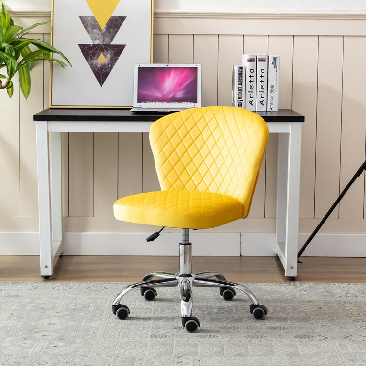 [US Warehouse] Home Velvet Office Chair Swivel Lift Computer Chair Reclining Chair with Wheels, Size: 31.1 x 21.26 x 21.26 inch