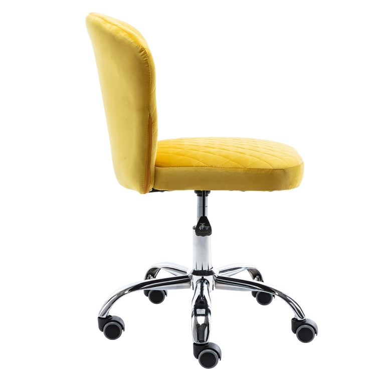 [US Warehouse] Home Velvet Office Chair Swivel Lift Computer Chair Reclining Chair with Wheels, Size: 31.1 x 21.26 x 21.26 inch