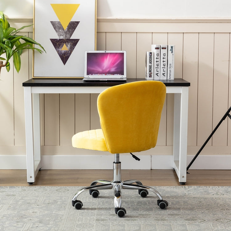 [US Warehouse] Home Velvet Office Chair Swivel Lift Computer Chair Reclining Chair with Wheels, Size: 31.1 x 21.26 x 21.26 inch