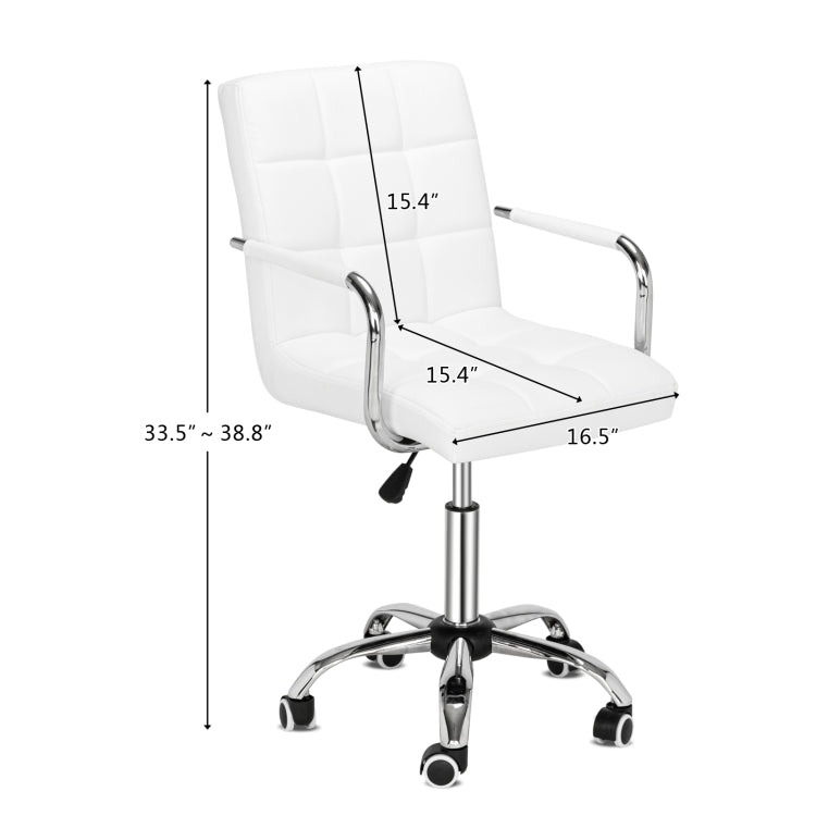 [US Warehouse] Rotatable Lift 9 Grid Office Chairs with Armrest, Size: 68.5x48x33cm