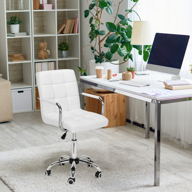 [US Warehouse] Rotatable Lift 9 Grid Office Chairs with Armrest, Size: 68.5x48x33cm