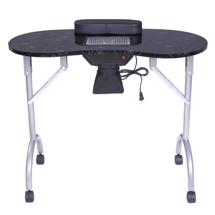 [US Warehouse] Portable MDF Collapsible Manicure Table with Dust Collector & Cushion & Fan, Size: 90x40x75cm