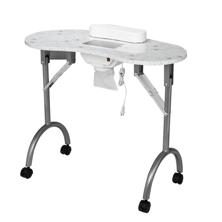 [US Warehouse] Portable MDF Collapsible Manicure Table with Dust Collector & Cushion & Fan, Size: 90x40x75cm