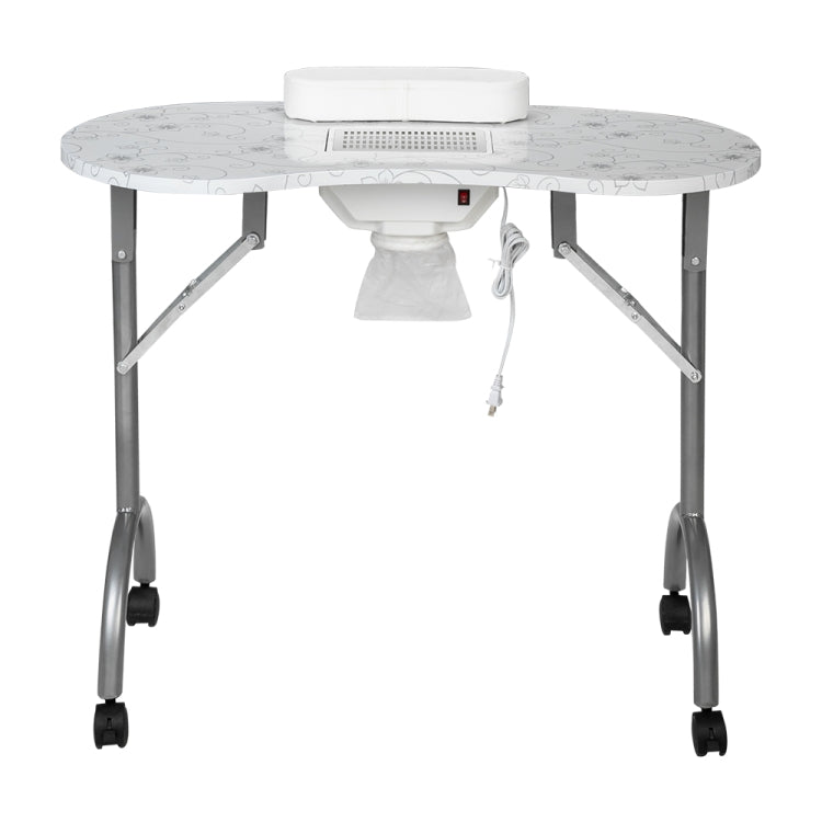 [US Warehouse] Portable MDF Collapsible Manicure Table with Dust Collector & Cushion & Fan, Size: 90x40x75cm