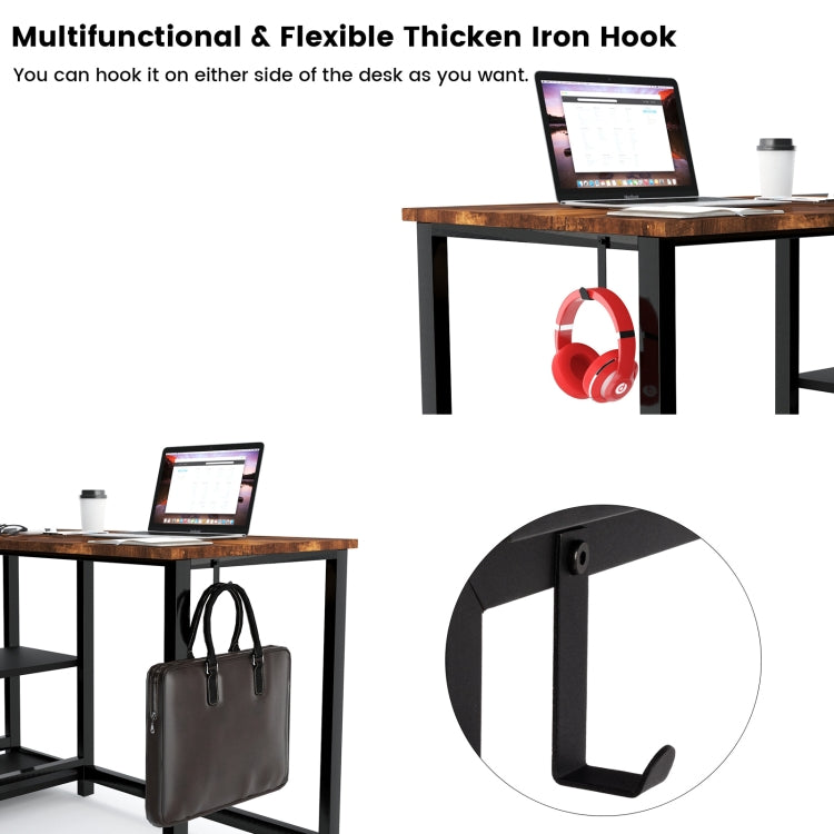 [US Warehouse] Home Office Desk Study Writing Small Desk, Size: 47 inch