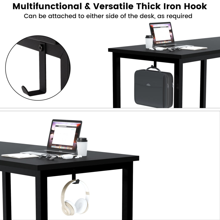 [US Warehouse] L Shaped Adjustable Computer Desk with Storage Shelf, Size: 55 inch