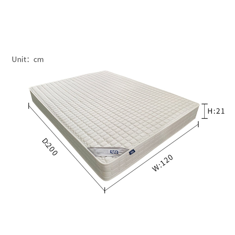 [EU Warehouse] Simple and Fashionable Bedroom Furniture Slow Rebound Sponge Individually Bagged Spring Mattress, Size: 200 x 120 x 21cm